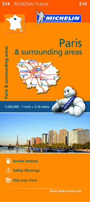 MAPA REGIONAL PARIS & SURROUNDINGS AREAS