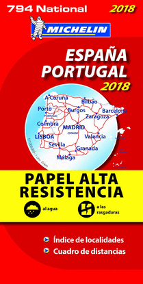 MAPA NATIONAL ESPA�A - PORTUGAL 