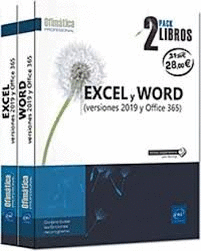 PACK EXCEL Y WORD. VERSIONES 2019 Y OFFICE 365. 2 VOL