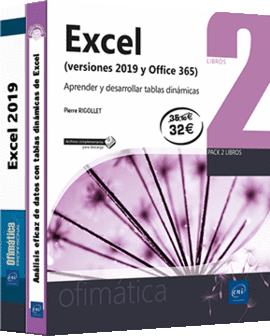 EXCEL (VERSIONES 2019 Y OFFICE 365) - PACK DE 2 LIBROS: APRENDER