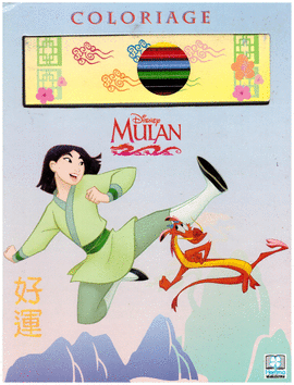 MULAN AVEC BOTE DE COLORIAGE