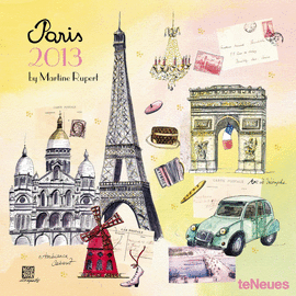 PARIS - MARTINE RUPERT  30X30 /13 GRID CALENDARS