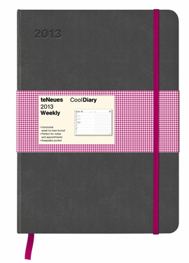 GREY/HOUNDSTOOTH PINK /13 16X22 COOL DIARIES WEEKL