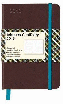 BROWN/CHEQUERED TURQUOISE/BROWN 9X13 /13 COOL DIAR