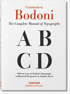 BODONI MANUAL OF TYPOGRAPHY (IN)