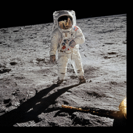 BUZZ ALDRIN APOLLO 11 A MAN ON THE MOON