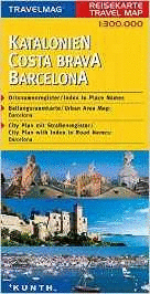REISEKARTE KATALONIEN/COSTA BRAVA
