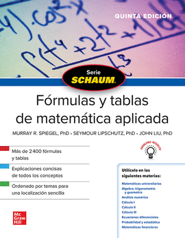 SCHAUM FORMULAS Y TABLAS DE MATEMATICA APLICADA