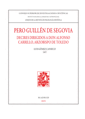 PERO GUILL�N DE SEGOVIA