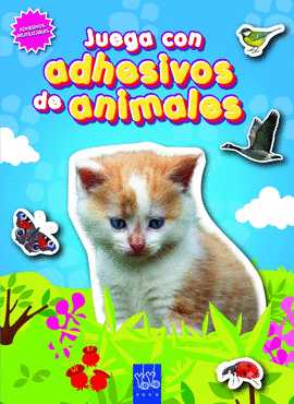 JUEGA CON ADHESIVOS DE ANIMALES (AZUL)