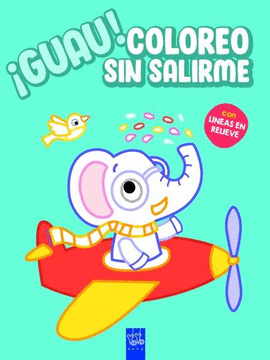 GUAU! COLOREO SIN SALIRME. AZUL