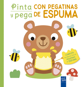 PINTA Y PEGA CON PEGATINAS DE ESPUMA. VERDE