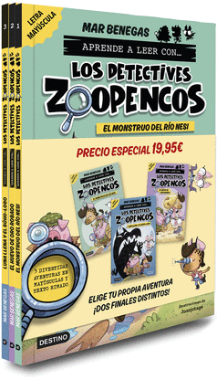 PACK APRENDE A LEER CON... LOS DETECTIVES ZOOPENCOS! 1, 2 Y 3: EN LETRA