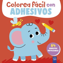 COLOREA F�CIL CON ADHESIVOS. ELEFANTE