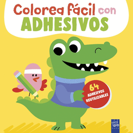 COLOREA F�CIL CON ADHESIVOS. COCODRILO
