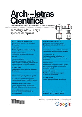 TECNOLOG�AS DE LA LENGUA APLICADAS AL ESPA�OL