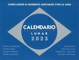 CALENDARIO ASTROLOGICO LUNAR 2023