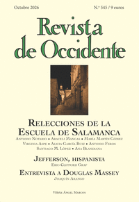 REVISTA DE OCCIDENTE 545. RELECCIONES DE LA ESCUELA DE SALAMANCA