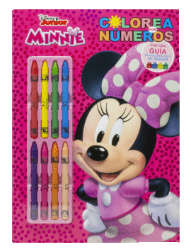 MINNIE. COLOREA POR NMEROS CON CERAS