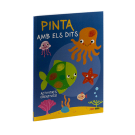 PINTA AMB ELS DITS BLAU