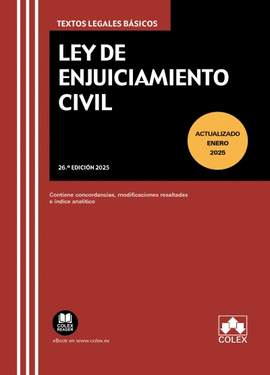 LEY DE ENJUICIAMIENTO CIVIL 26� ED