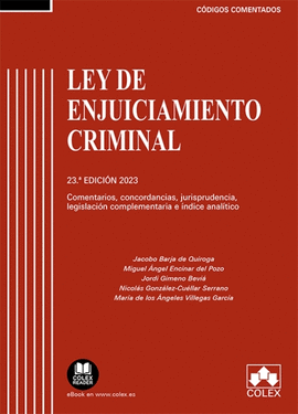 LEY DE ENJUICIAMIENTO CRIMINAL 2025 CODIGO COMENTADO COMENT