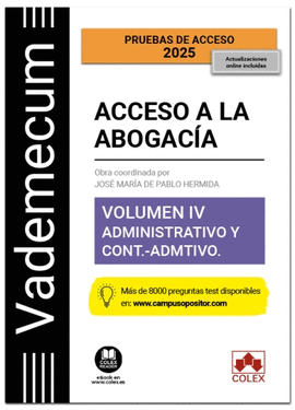 IV.VADEMECUM ACCESO ABOGACIA:ADMINISTRATIVO Y CONT-ADMITIVO