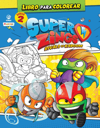 LIBRO PARA COLOREAR SUPERTHINGS SERIES 2 - ESPA�A
