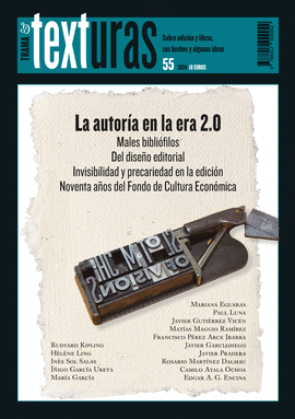 TEXTURAS 55: LA AUTORA EN LA ERA 2.0