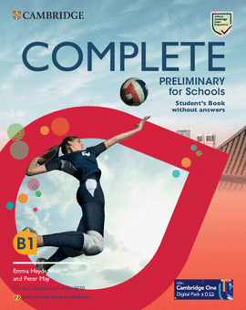 COMPLETE PRELIMINARY FOR SCHOOLS ENGLISH FOR SPANISH SPEAKERS STU