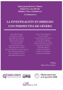 INVESTIGACION EN DERECHO CON PERSPECTIVA DE GENERO,LA