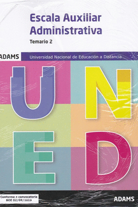 TEMARIO 2 AUXILIARES ADMINISTRATIVOS UNIVERSIDAD NACIONAL DE EDUCACIN A DISTANC