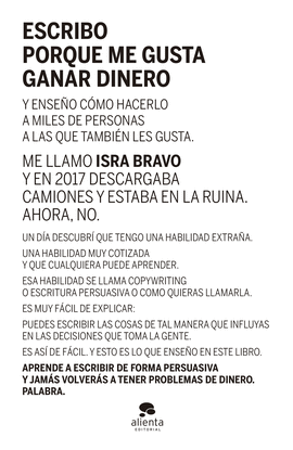 ESCRIBO PORQUE ME GUSTA GANAR DINERO
