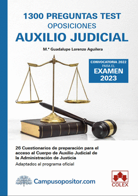 1300 PREGUNTAS TEST OPOSIONES AUXILIO JUDICIAL 2� ED