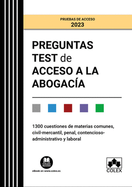 PREGUNTAS TEST DE ACCESO A LA ABOGACIA