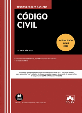 CDIGO CIVIL 23 ED. 2023 (ACTUALIZADO JUNIO 2023)