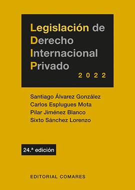 LEGISLACIN DE DERECHO INTERNACIONAL PRIVADO 2022