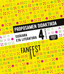 EUSKARA ETA LITERATURA LMH 4, PROPOSAMEN DIDAKTIKOA