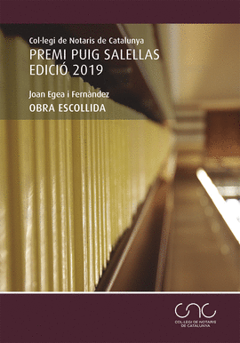 PREMI PUIG SALELLAS 2019. JOAN EGEA