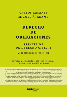DERECHO DE OBLIGACIONES PRIN.DCHO.CIVIL TOMO II 28� ED