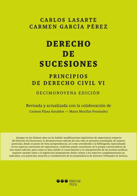 PRINCIPIOS DE DERECHO CIVIL TOMO VI SUCESIONES 19� ED