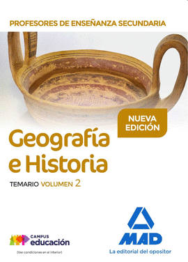 PROFESORES DE ENSEANZA SECUNDARIA GEOGRAFA E HISTORIA TEMARIO VOLUMEN 2