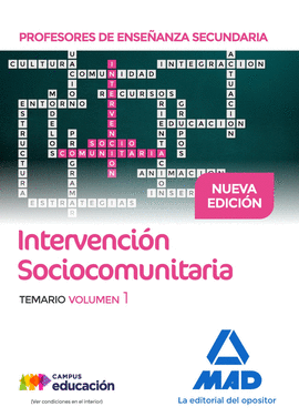 PROFESORES DE ENSEANZA SECUNDARIA INTERVENCIN SOCIOCOMUNITARIA. TEMARIO VOLUME