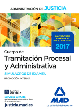 SIMULACROS DE EXAMEN CUERPO DE TRAMITACIN PROCESAL Y ADMINISTRATIVA (PROMOCIN