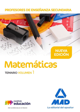 PROFESORES DE ENSEANZA SECUNDARIA MATEMTICAS TEMARIO VOLUMEN 1