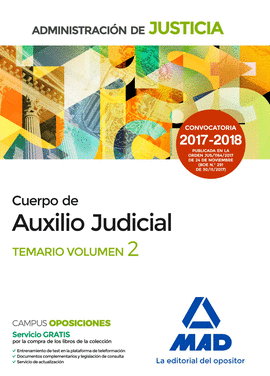 CUERPO DE AUXILIO JUDICIAL DE LA ADMINISTRACIN DE JUSTICIA