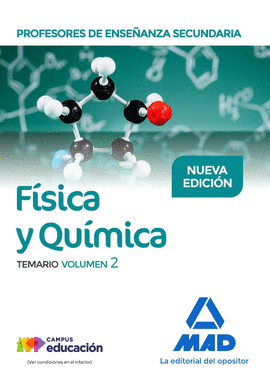 PROFESORES DE ENSE�ANZA SECUNDARIA F�SICA Y QU�MICA TEMARIO VOLUMEN 2