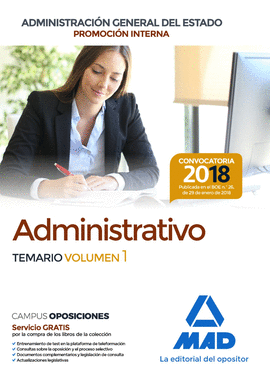ADMINISTRATIVO DE LA ADMINISTRACIN GENERAL DEL ESTADO (PROMOCIN INTERNA)