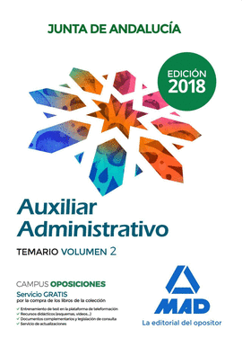 AUXILIAR ADMINISTRATIVO DE LA JUNTA DE ANDALUC�A. TEMARIO VOLUMEN 2