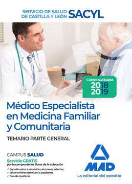 MDICO ESPECIALISTA EN MEDICINA FAMILIAR Y COMUNITARIA DEL SERVICIO DE SALUD DE